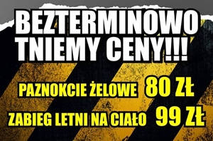 Bezterminowo tniemy ceny!
